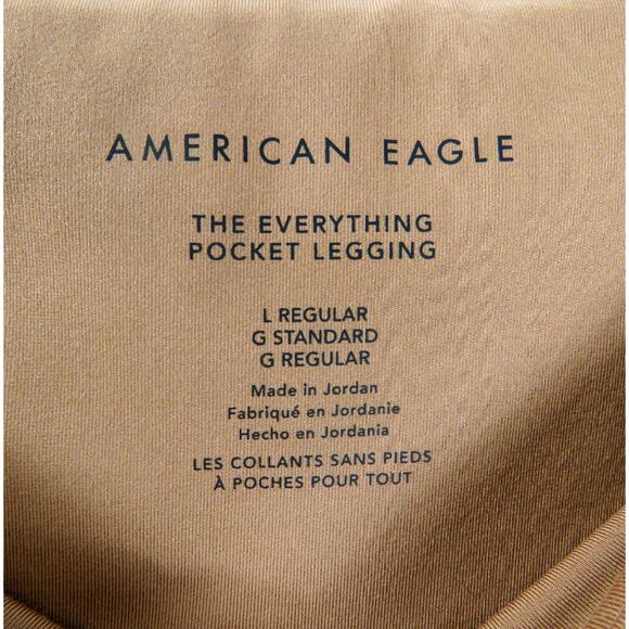 American Eagle The Everything Pocket Legging Peach Pink Orange Large - Picture 5 of 5